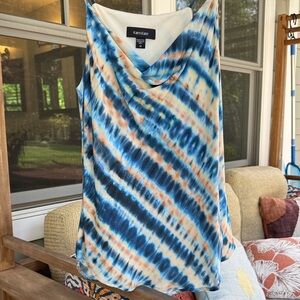 Karen Kane Multicolor Tie-Dye Dressier Tank Top